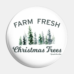 Farm Fresh Christmas Trees © GraphicLoveShop Pin