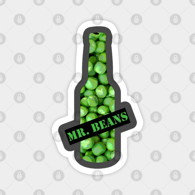 Mr. Beans Beer Magnet by AdiDsgn