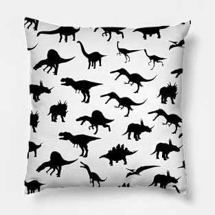 Dinosaur silhouettes Pillow