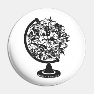 Floral Globe Pin