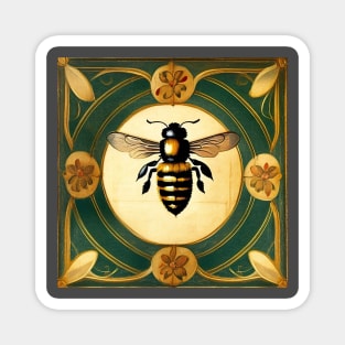 Vintage Bee Pattern 5 Magnet