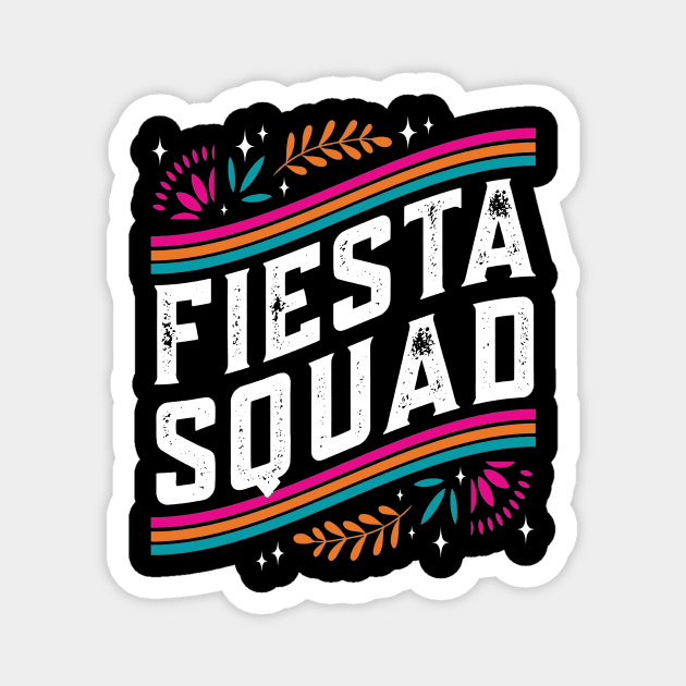 Cinco de Mayo Fiesta Squad Family Matching Group Adults Kids Magnet by Satansplain, Dr. Schitz