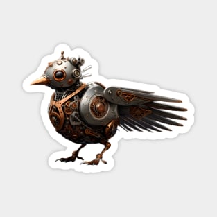 Steampunk Bird Magnet