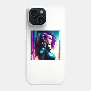 Beautiful Cyberpunk Girl [Design 1] Phone Case