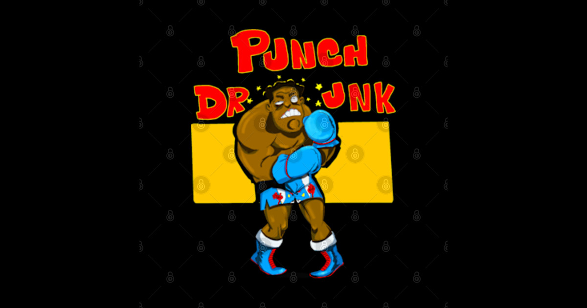 Punch Drunk Boxing Sticker TeePublic