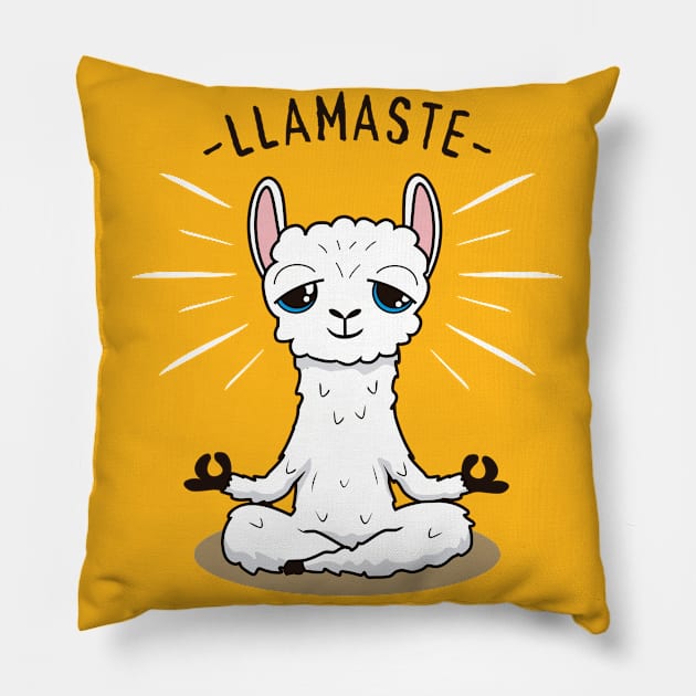 Llamaste Pillow by clickprint