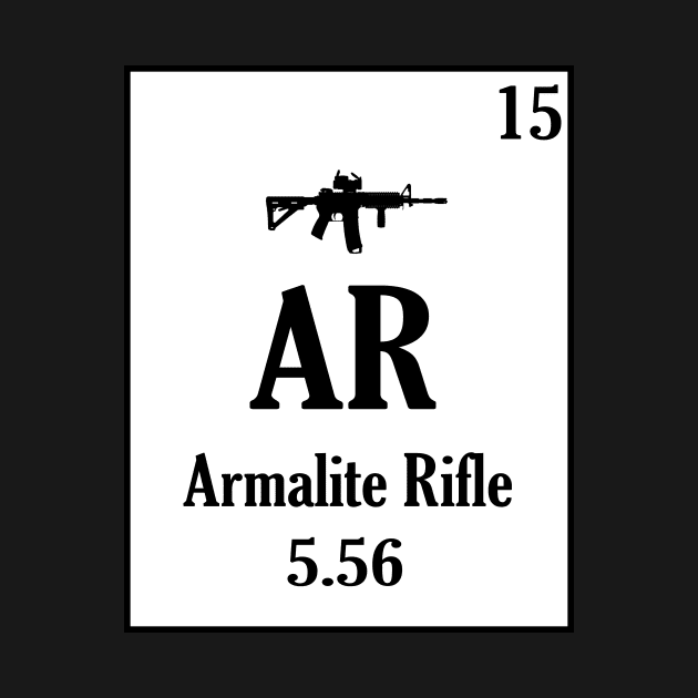 AR 15 Periodic Table Style Gun Shirt by 2A_Apparel