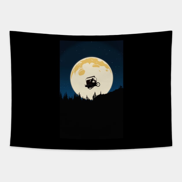 Fly me to the Moon Tapestry by carlcelino