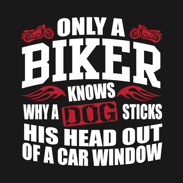 Biker sticks head out of window by nektarinchen