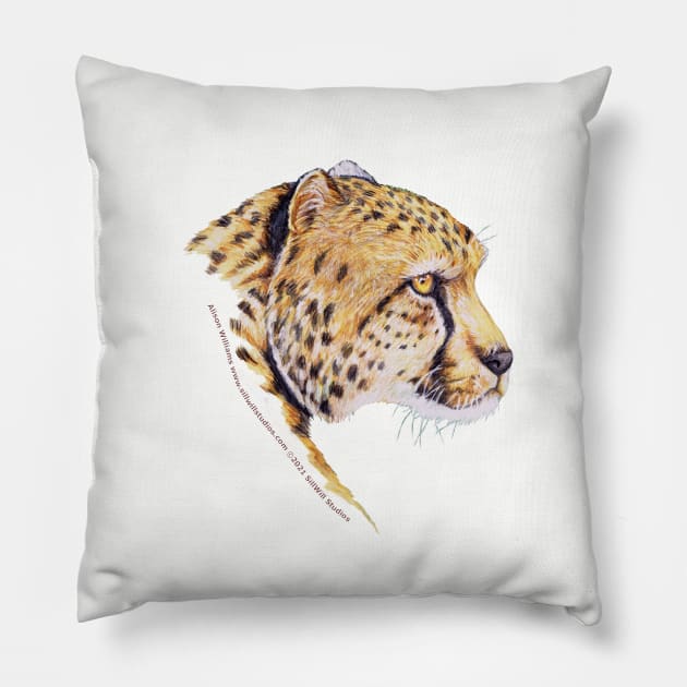 Cheetah Love Pillow by SillWill Studios