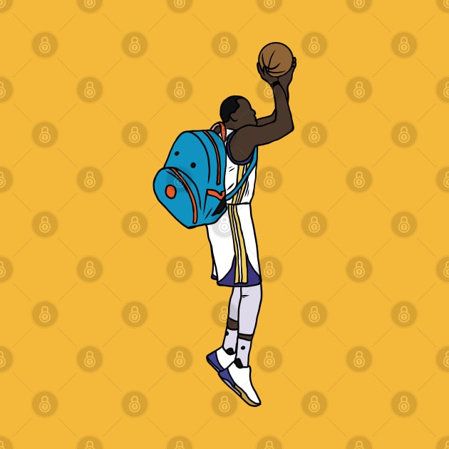 Draymond Green Backpack Jumpshot by rattraptees