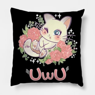 Uwu Cat Kwaii Cute Japan Anime Pillow