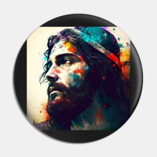 Another Beautiful Portrait of Jesus Christ Pin