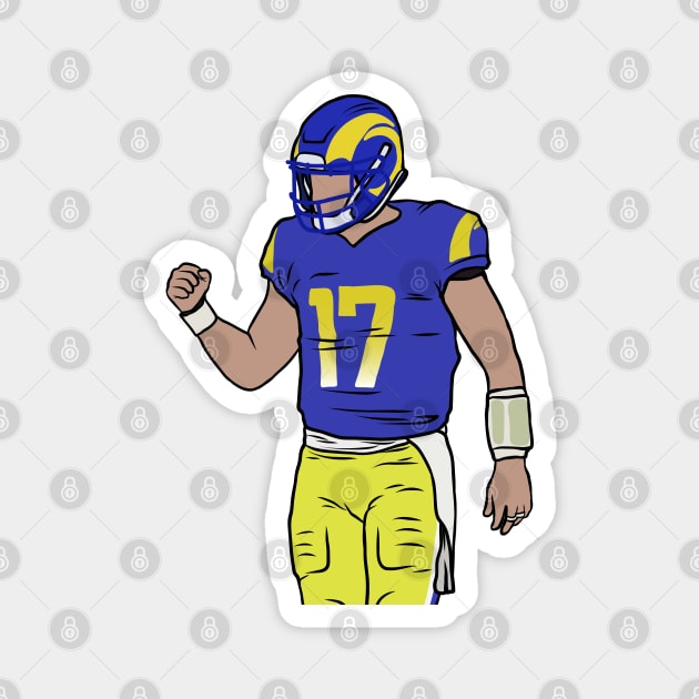 Baker Mayfield Rams Celebration Magnet by rattraptees