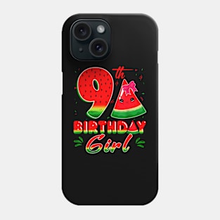 9th Watermelon Themed Fruit Birthday Girl Party Phone Case