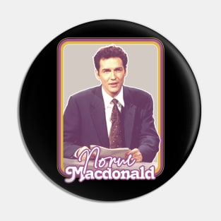 Norm Macdonald // Retro-Style Fan Art Design Pin