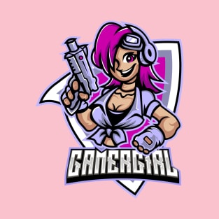 Gamer Girl Emblem T-Shirt