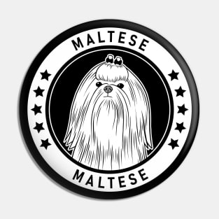 Maltese Fan Gift Pin