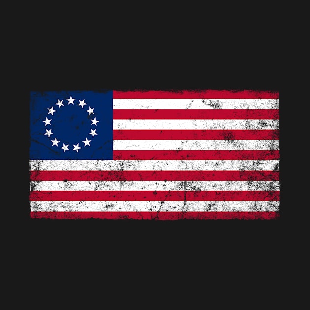 Betsy Ross 1776 Flag Distressed by snapoutofit