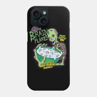 Brain Flakes Zombie Cereal Mashup Funny Design Phone Case