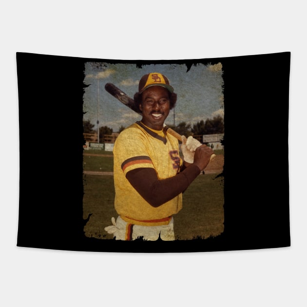 Garry Templeton in San Diego Padres Tapestry by SOEKAMPTI