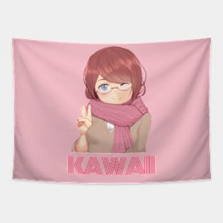 Kawaii girl Tapestry