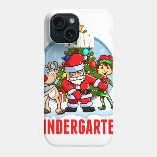 Team KINDERGARTEN Santa Elf Reindeer Flossing Kids Christmas Phone Case