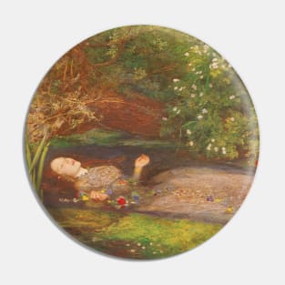 Ophelia by Sir John Everett Millais Pin