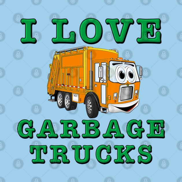 Garbage Truck by Happy Art Designs