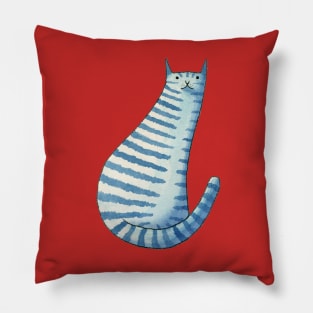 Blue Cat Pillow