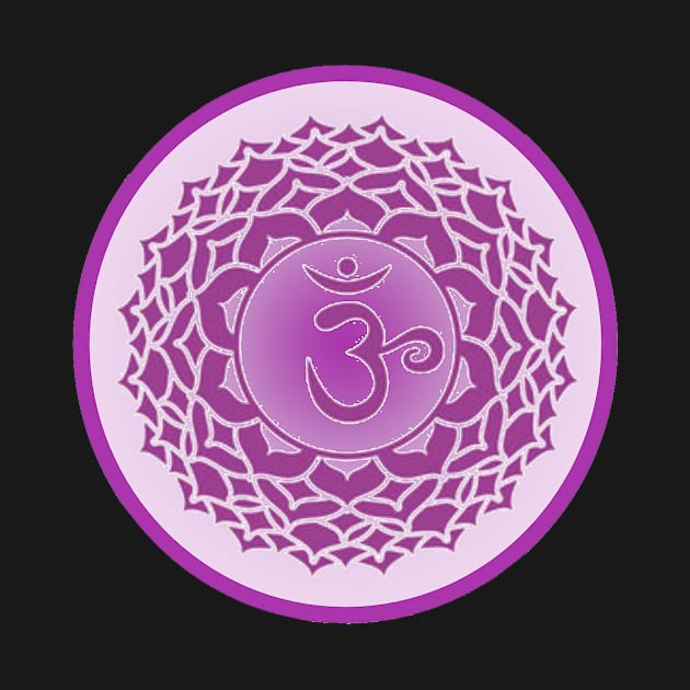 The Purple Haze of the Crown Chakra- White by EarthSoul