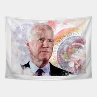 Joe Biden portrait, President of the United States Tapestry