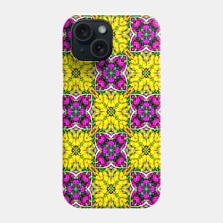 Colorful tulip bouquet pattern. Phone Case