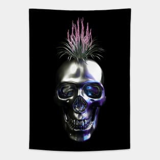 Metal Skull Tapestry