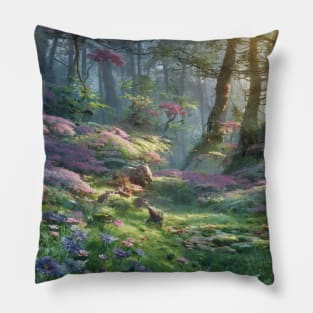 Deep in the forest Pillow