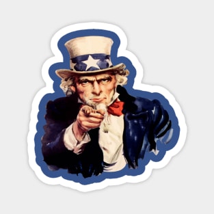 Finger Pointing Patriotic Icon Magnet