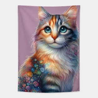 The Doodle Cat Tapestry