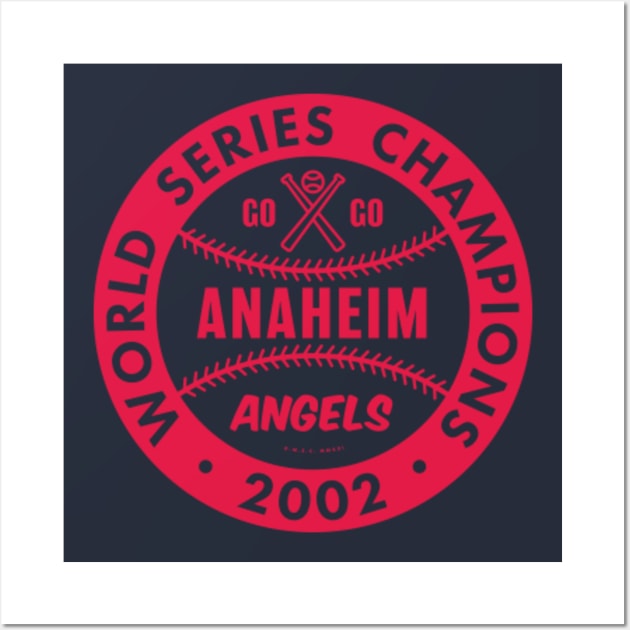 Vintage Anaheim Angels 2002 AL Champions Longsleeve T-shirt 