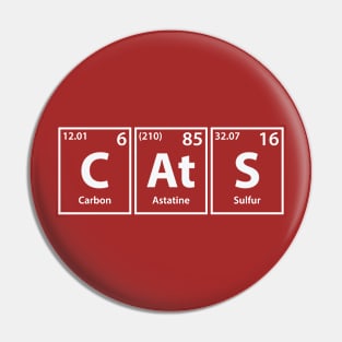 Cats (C-At-S) Periodic Elements Spelling Pin