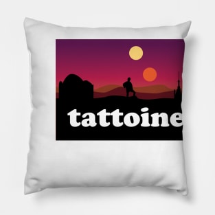 Tattoine Outdoor Tshirt Pillow