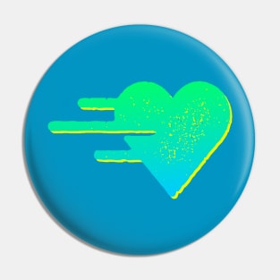 Green Heart Logo Graphic Pin