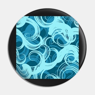 Abstract Waves Seamless Pattern Pin