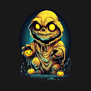 Eerie Halloween Ghoul Art - Spooky Season Delight T-Shirt