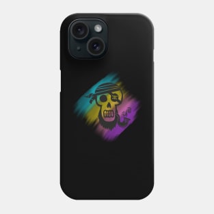 Our flag means death - Pirate skull on a rainbow background Phone Case