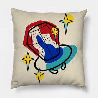 Ring Popsickle Tattoo Design Pillow