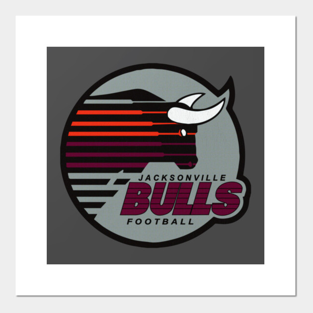 Jacksonville Bulls Football USFL Decal Vinyl Bumper Sticker 5 DEFUNCT