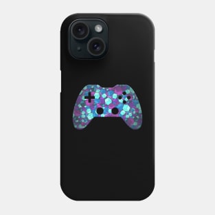 Geometric Blocks Shapes - Gaming Gamer Abstract - Gamepad Controller - Video Game Lover - Graphic Background Phone Case