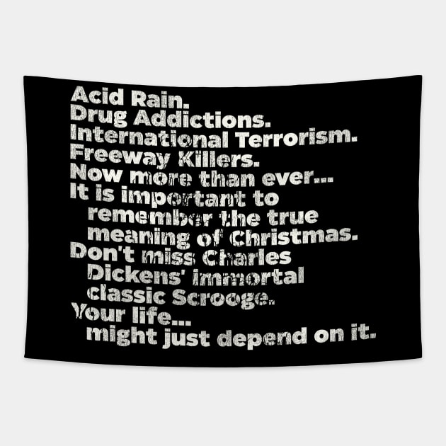 ACID RAIN... Scrooged Quote Tapestry by darklordpug