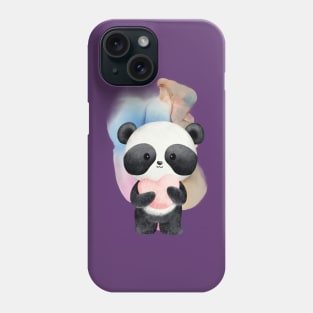 Cute Panda Give a Love - Adorable Panda - Kawaii Panda Phone Case