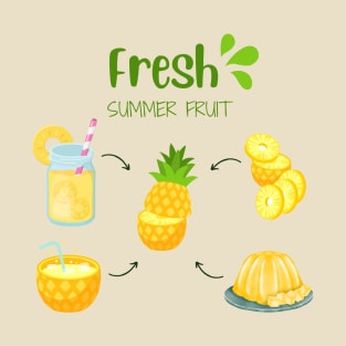 Pineapple Fresh Summer Fruit T-Shirt